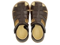 Angulus sandal mørkebrun til drenge i læder